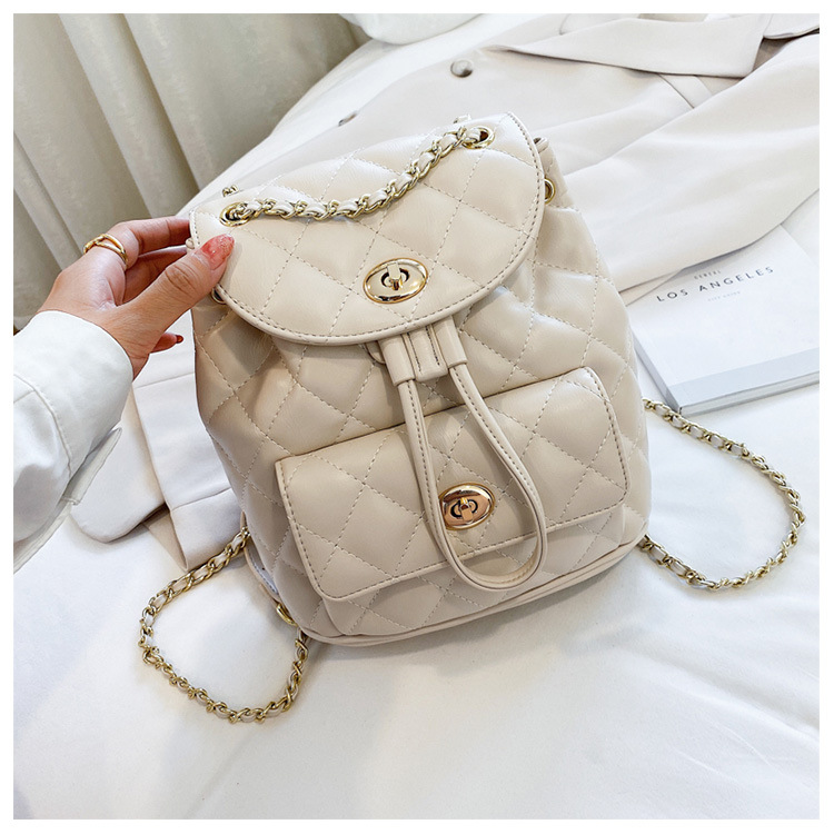 Shoulder Bag New Wave Summer Fashion Diamond Chain Backpack Large Capacity Shoulder Bag Wholesale Nihaojewelry display picture 14