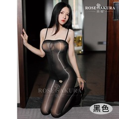 Luo Ying 8D oily suspender style panties and stockings sexy temptation sexy underwear one-piece one-piece open file oily 0707