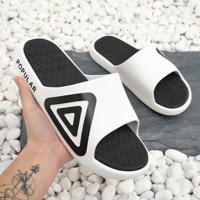 網紅拖鞋女夏外穿情侶韓版海邊百搭ins防滑洗澡學生壹字沙灘涼拖
