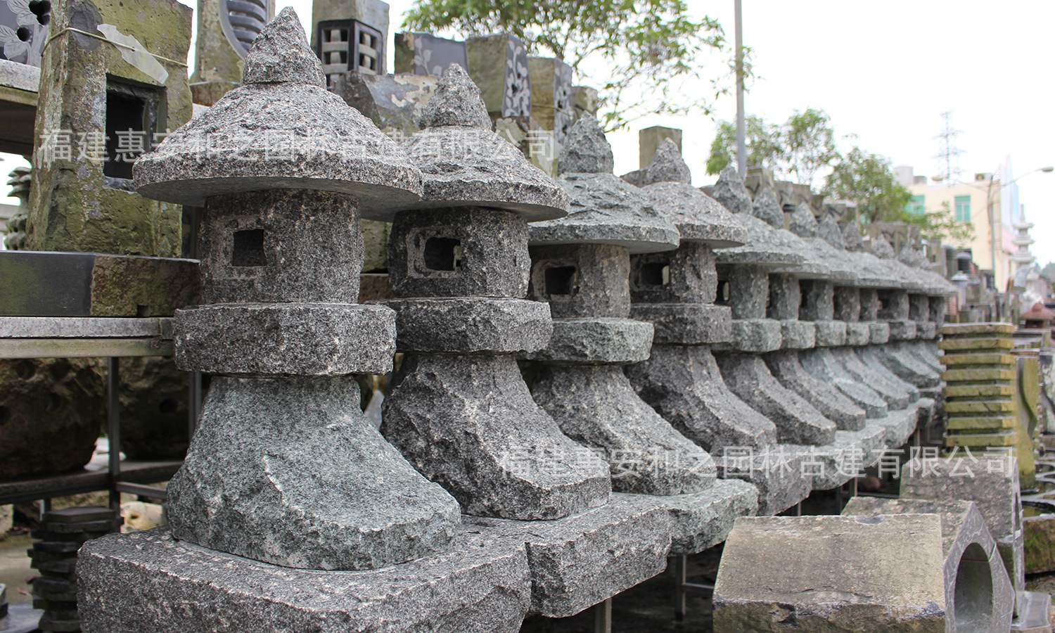 新款中国古代石灯 花岗岩仿石草坪灯 石灯图片多种可选-阿里巴巴