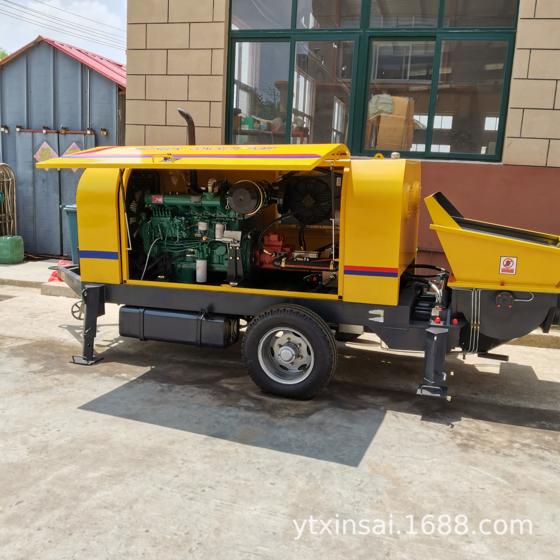 水泥泵 82KW柴油托泵 烟台新赛厂家供应混凝土泵