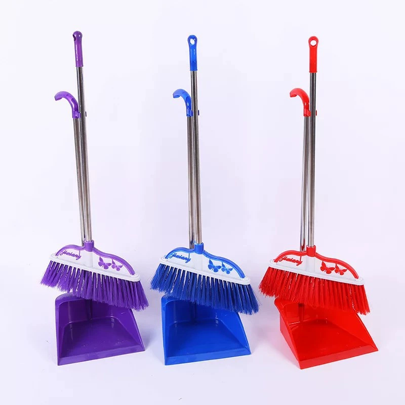 Пластиковое ведро для метлы Совок костюм набор из нержавеющей стали щетка комбинированный утолщенный стержень из нержавеющей стали Бытовая метла