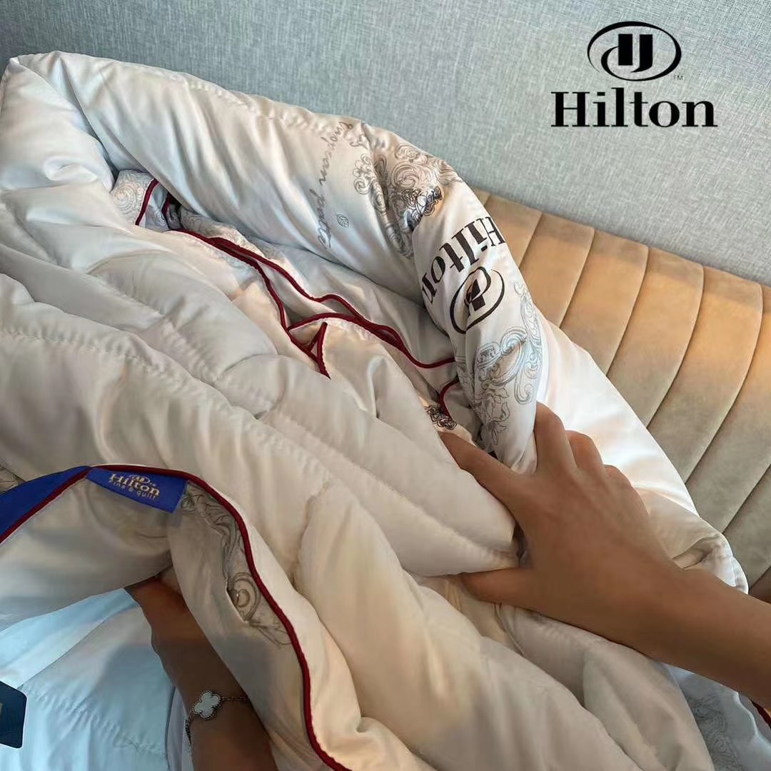新款厂家直销希尔顿大豆纤维冬季被批发羽绒被微商团购代发礼品被|ms