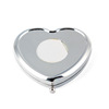 Love -shaped button imitates gold -gold electroplating white embryo mirror mirror mirror embryo can set color