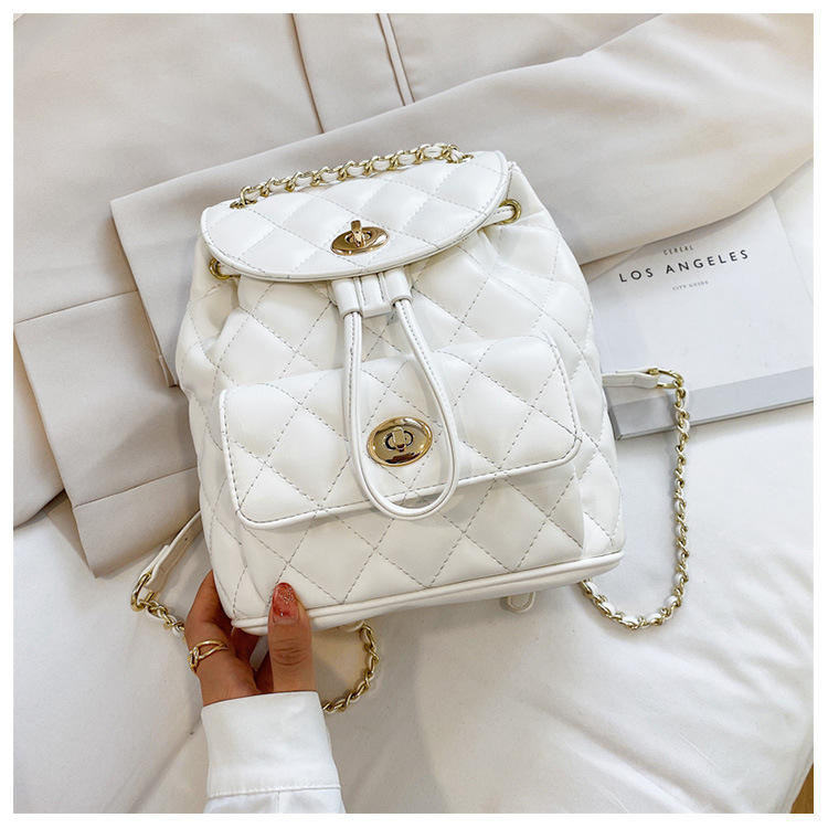 Shoulder Bag New Wave Summer Fashion Diamond Chain Backpack Large Capacity Shoulder Bag Wholesale Nihaojewelry display picture 16