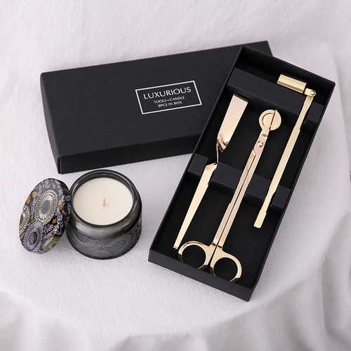 BYME aromatherapy candle tool set stainless steel four-color candle extinguishing tool four-piece set candle extinguisher accessories wholesale