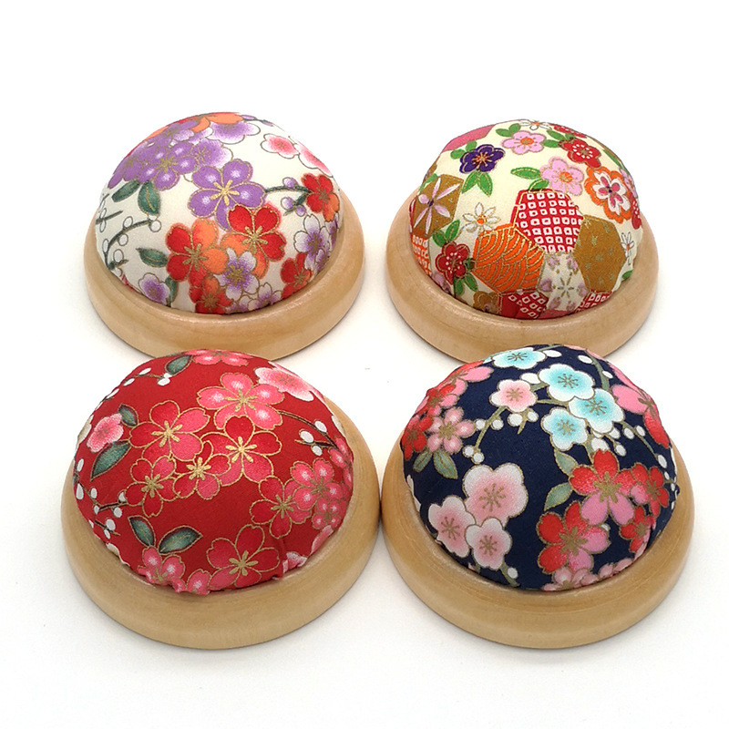 Japanese style wooden base pin bag pin s...