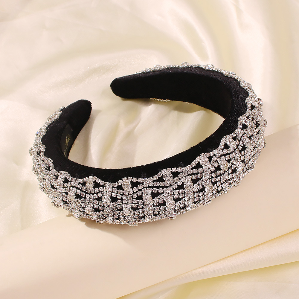 Diamant Bandeau De Luxe Mode Accessoires Pour Cheveux Anneau De Cheveux Magnésium Pédicule Bijoux En Gros Nihaojewelry display picture 3