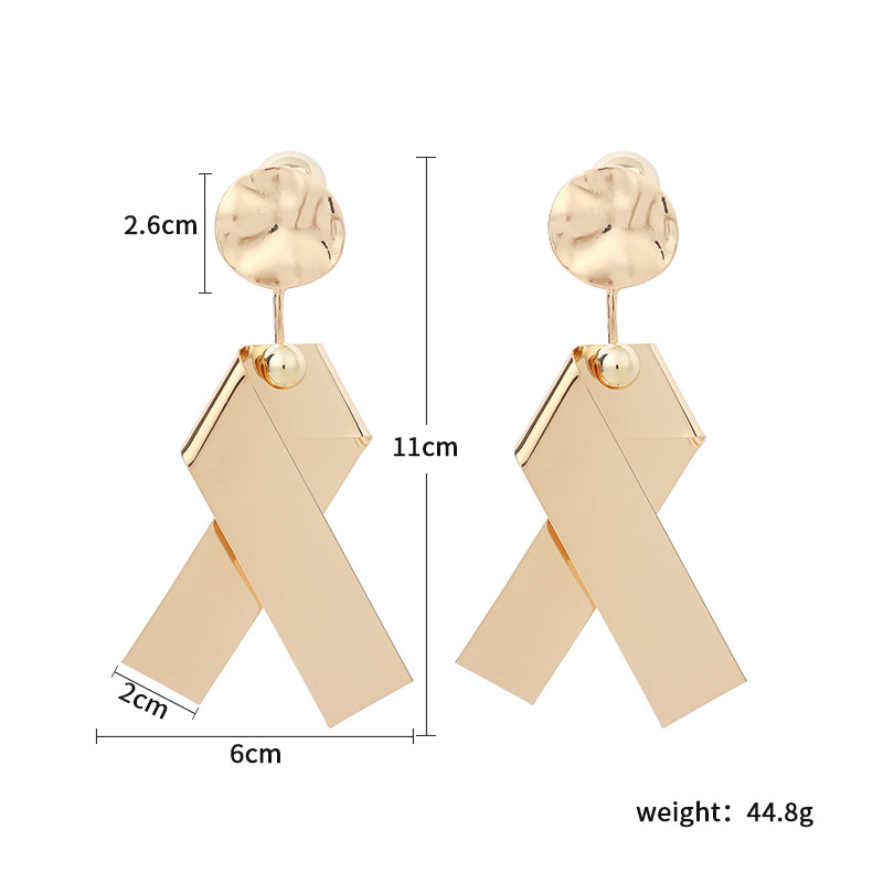 Fashion Exaggerated Long Irregular Big Earrings Retro Earrings Jewelry Wholesale Nihaojewelry display picture 1