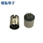 源头厂家大DIN圆形连接器同轴音频连接器大DIN车针公头长沟3-13P