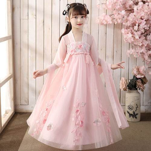 Children Hanfu little girl super fairy girls kimono dresses hanfu Fairy dresses  Ancient Dress Girls tang girls Hanfu