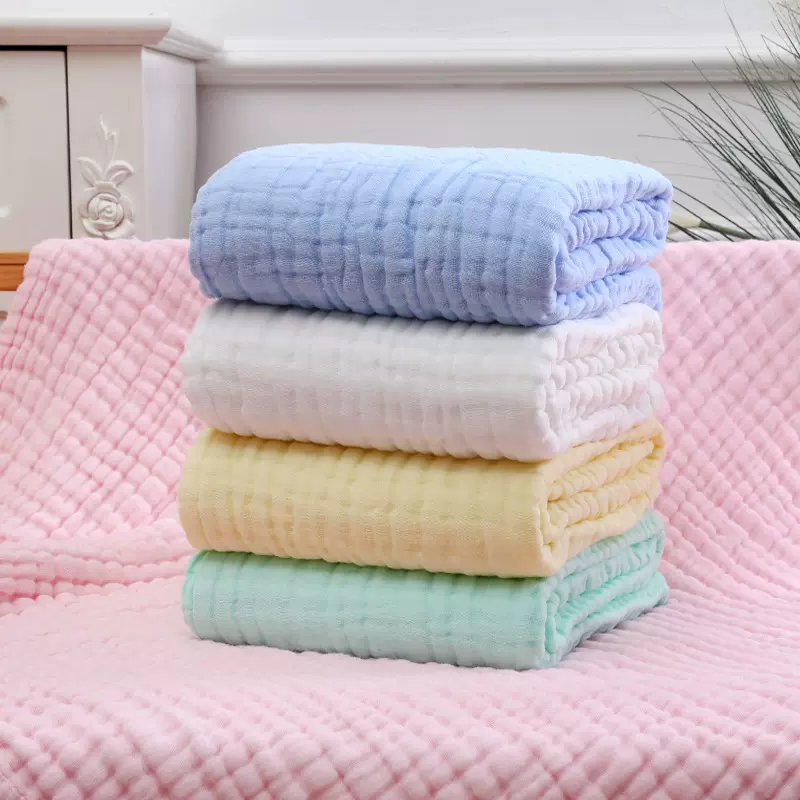 A类九层纱布童被水洗柔软透气宝宝盖毯方浴巾空调盖毯 代发