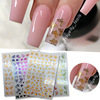 Nail stickers for nails, adhesive sticker for manicure, internet celebrity, gradient, 3D