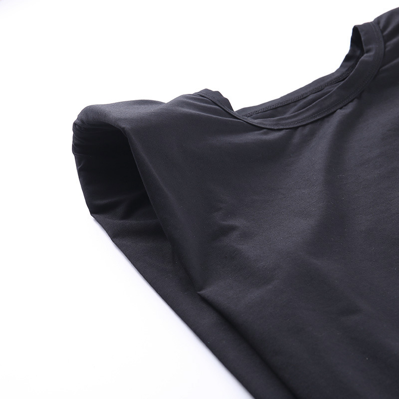 Sleeveless Shoulder Pads Loose Slim Vest NSFLY59965