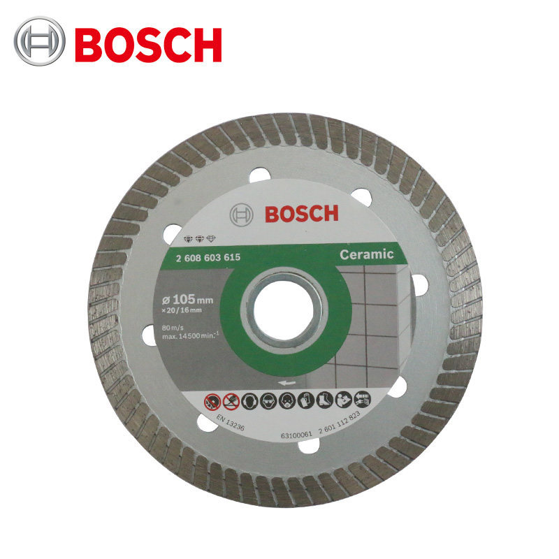 博世BOSCH105mm玻化砖云石片瓷砖切割片地砖石材4寸金刚石锯片