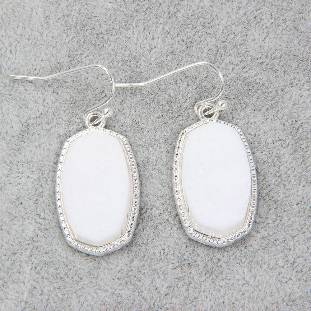 Earrings + Necklace Quantity Holiday Occasion Alloy Material Simple Style Solid Color Alloy Plating Inlay Artificial Crystal Women's Earrings Necklace