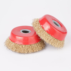 Wire brush grinding wheel rust removal wire wheel angle grinder wire brush polishing machine bowl type wire wheel 100*16