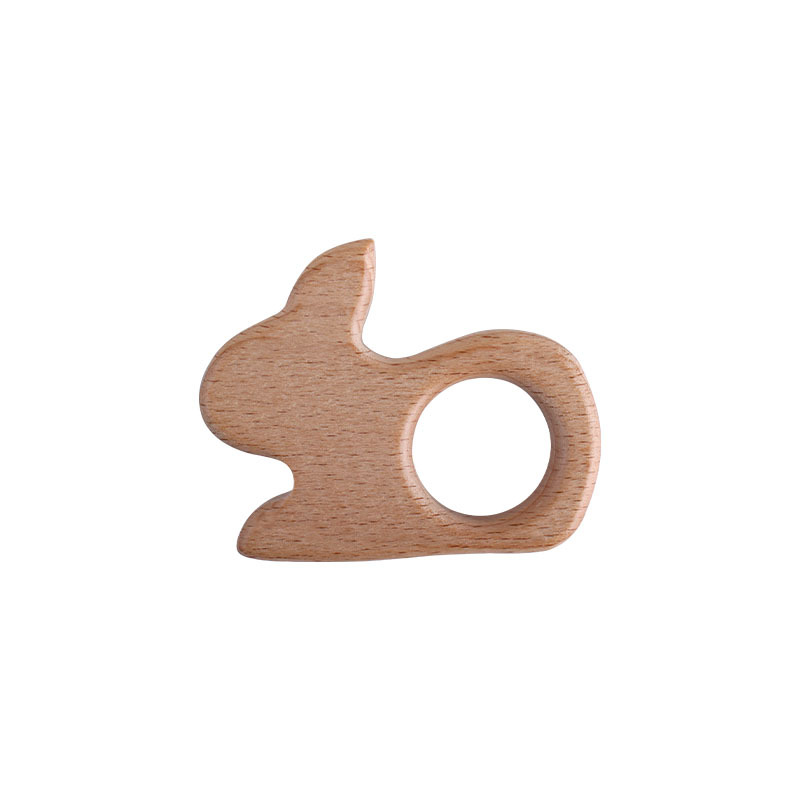 Nuevo bebé conejo haya juguete mordedor bebé molar teether pezón cadena pulsera DIY accesorios de la joyería