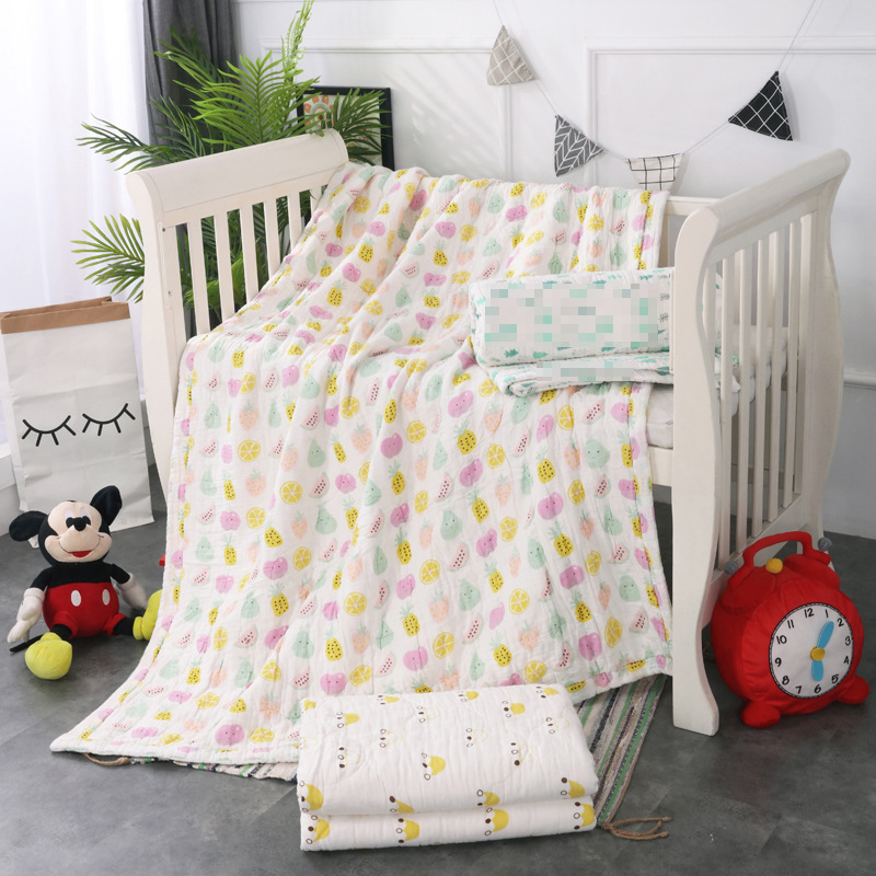 spring and autumn washing Cotton is pure cotton Gauze student Single Cover is Quilting printing summer quilt wholesale On behalf of