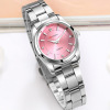 Quartz waterproof trend women's watch stainless steel, Korean style