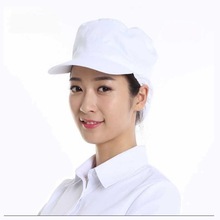 鴨舌工作帽廚師帽加網新款家用衛生帽頭套工帽包頭女式服務員2022