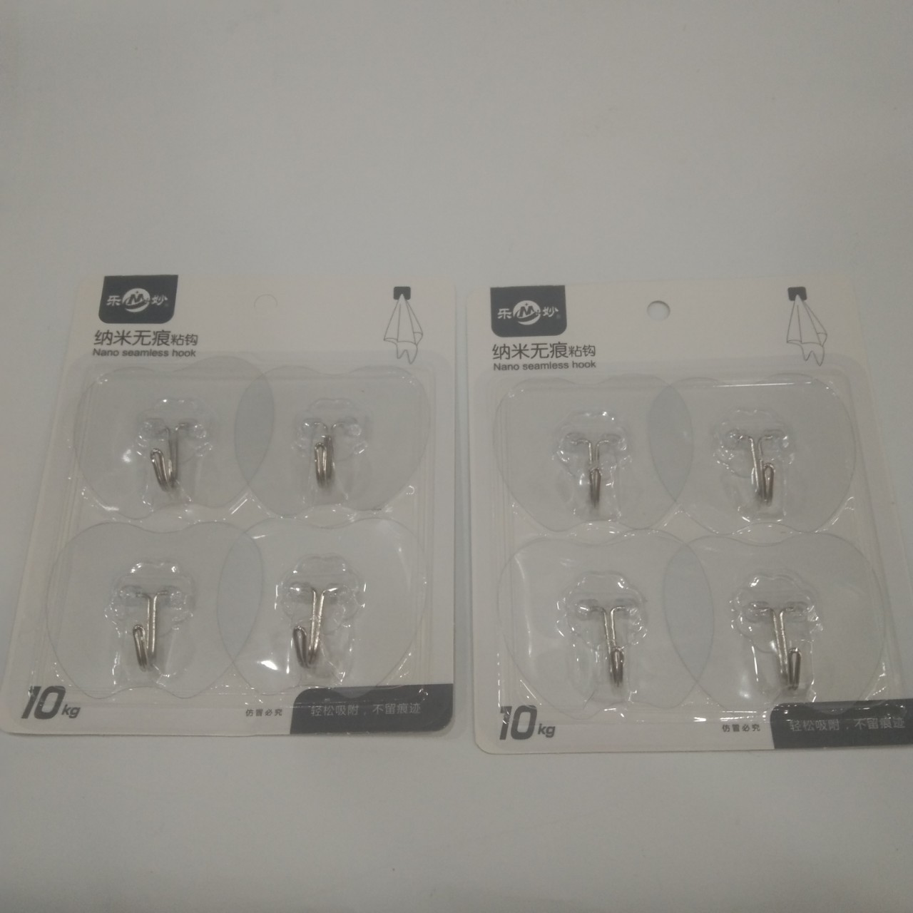 4 installed powerful transparent sticky hook kitchen free nails…