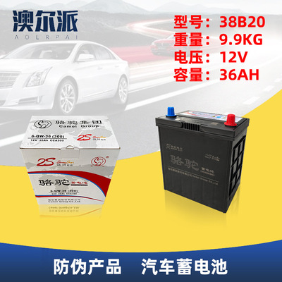 批发骆驼6-QW-36飞度锋范北斗星本田汽车蓄电池12V36AH汽车电瓶|ms