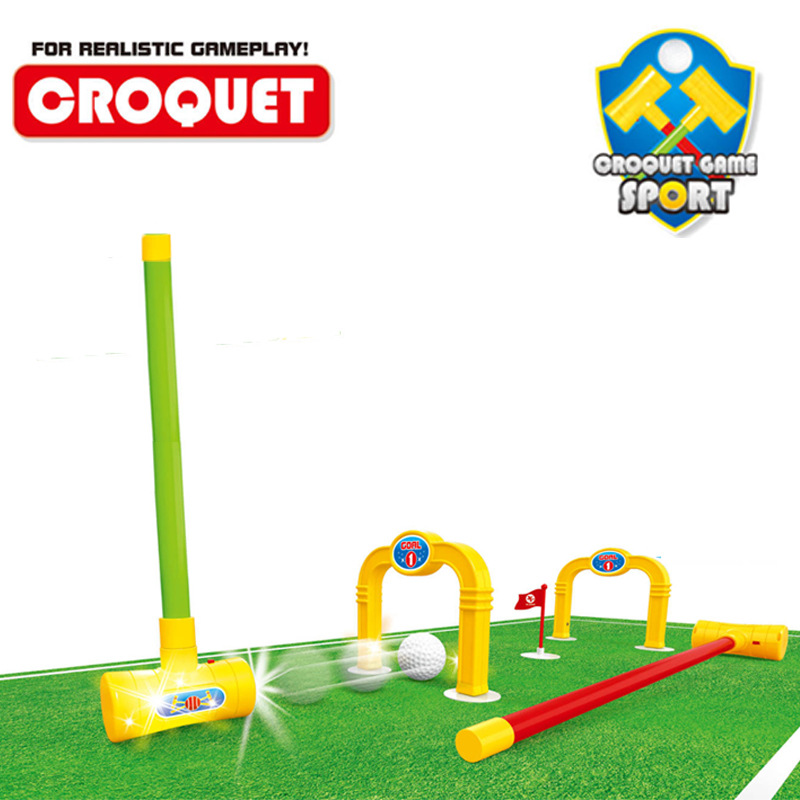 Entretenimiento ocio deportes juguete eléctrico meta inducción de los niños gateball juguete regalo