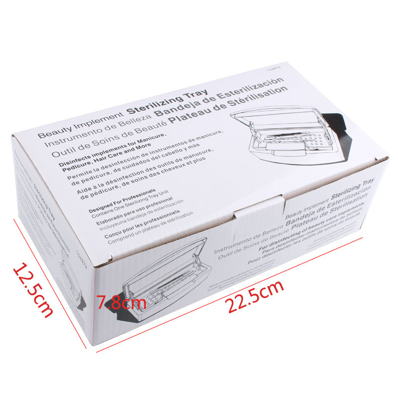 Caja de desinfección de herramientas de uñas directa de fábrica caja de remojo de limpieza de alcohol herramientas de uñas especial en stock