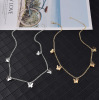 European and American cross -border explosion sequins star butterfly necklace fresh wind love romantic chain items