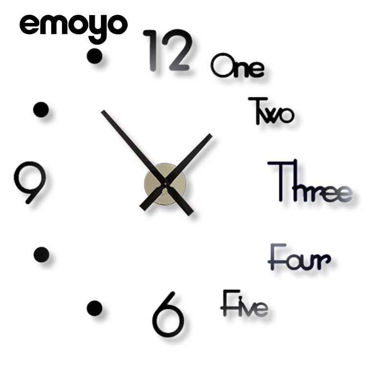 Moderno simple moda mudo creativo Reloj de pared salón decorativo espejo hogar acrílico cuarzo DIY reloj