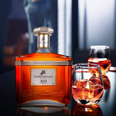 法国进口洋酒XO白兰地佐罗骑士40度KTV酒吧聚会送礼礼盒装|ru
