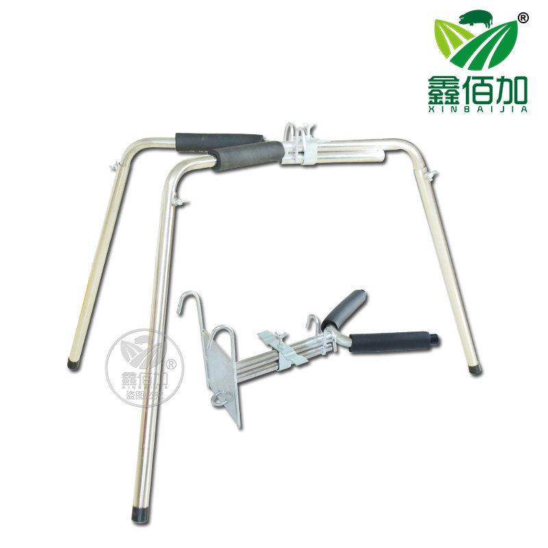 不鏽鋼豬用閹割架 挂式三腳小豬閹割台 豬用閹割工具 仔豬閹豬架