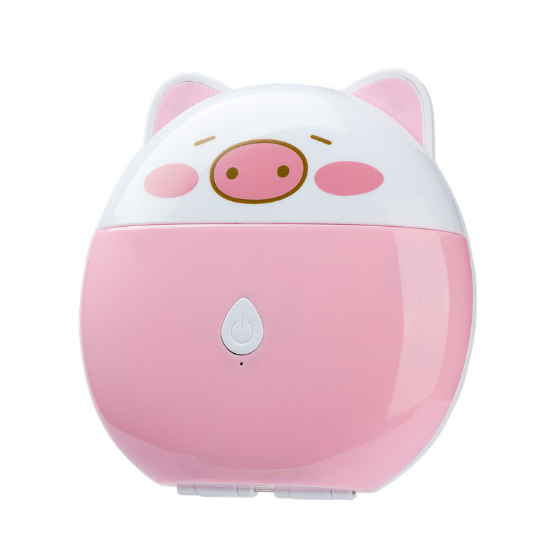 Cartoon Cosmetic mirror Fan pocket Mini charge Table fan student Wholesale gift