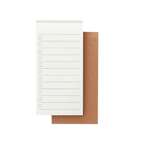 Kaba Bear 4 cowhide colored horizontal line note pads can be peeled and non-adhesive small notebooks grid message notes note pads