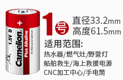 1号电池 碱性电池 D