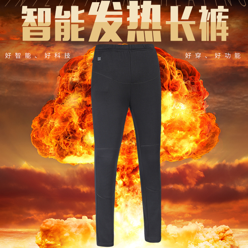 2021 fábrica al por mayor invierno nuevos pantalones de calefacción inteligentes pantalones gruesos pantalones calientes tendencia de la moda hombres y mujeres mismo estilo Pantalones