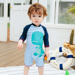 Children's swimsuit, boy, baby, middle and large children's swimsuit, 2020 new sun protection one-piece boy swimsuit suit