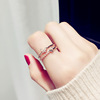 Fashionable design adjustable ring for friend, city style, internet celebrity, gift for girl