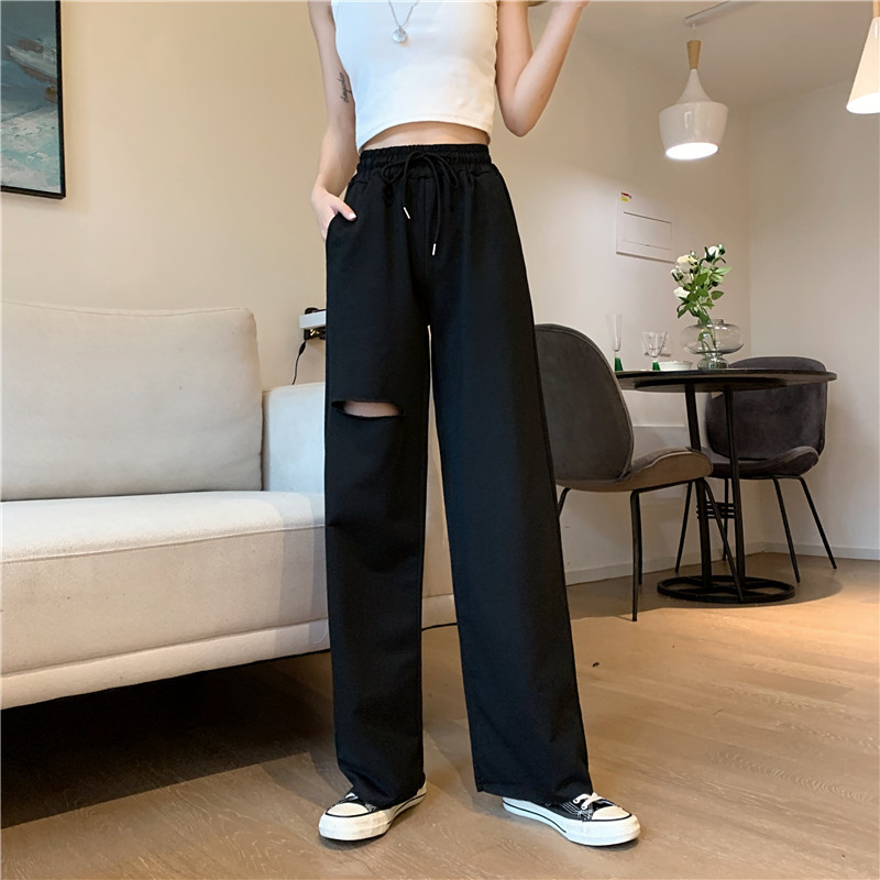Damen Freizeithose Aus Baumwolle Mit Gummizug Für Den Sommer_voghion.com