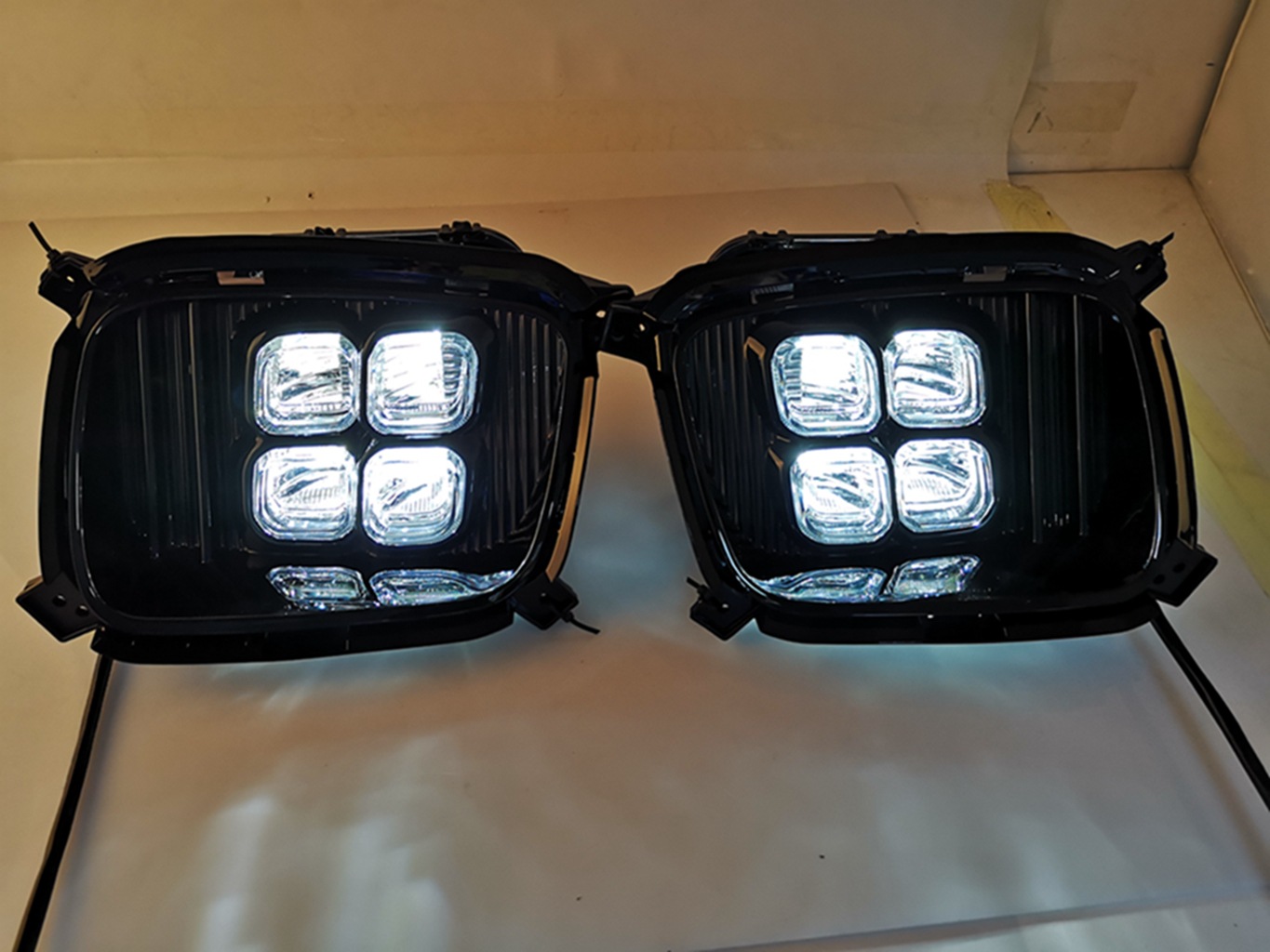 Para 12-14 KIA sorento luz diurna LED lámpara de niebla para 2014 sorento