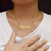 Necklace, chain, pendant with letters for beloved, wish, Amazon, European style, simple and elegant design, Birthday gift