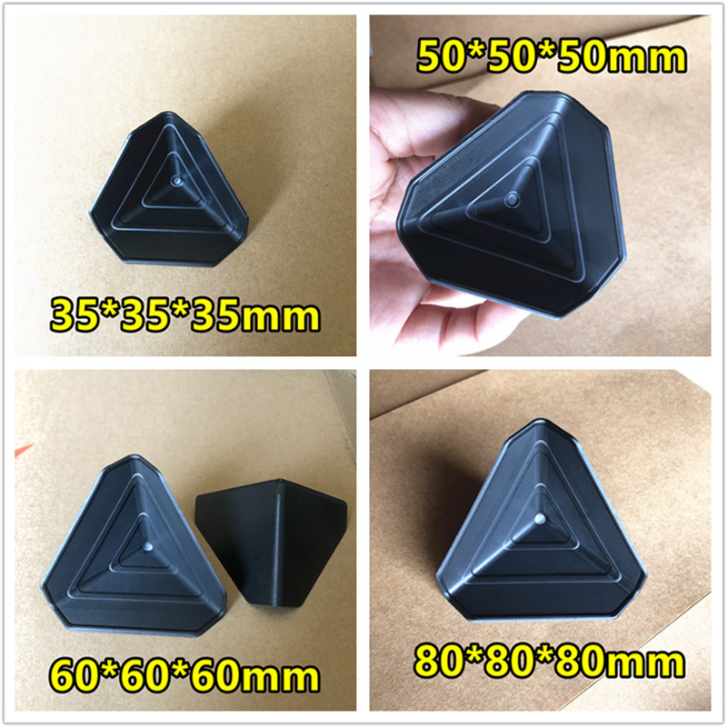 Carton packaging plastic protective corner furniture packaging three-side plastic corner packaging good toughness Black