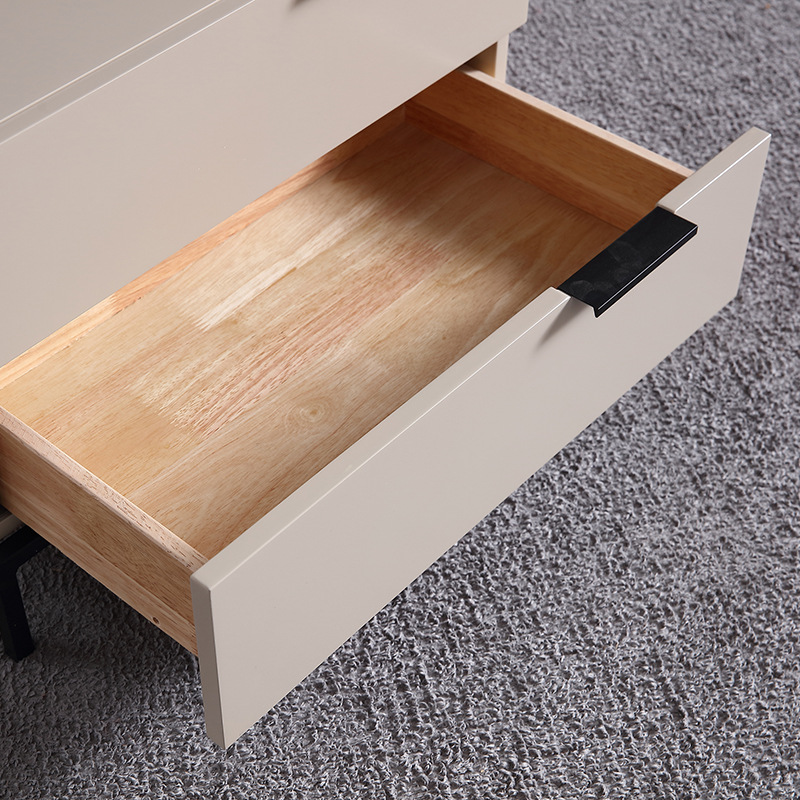 Mueble de almacenamiento minimalista italiano de hierro forjado, organizador de cabecera, mini mueble nórdico creativo, mesita de noche con cerradura y superficie de pizarra