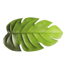 巴西热带雨林餐桌装饰仿真绿色树叶EVA餐垫 热压加长龟背叶餐垫