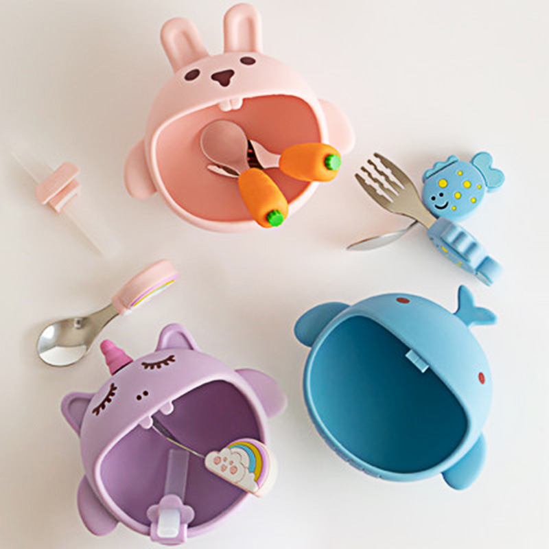 迪迪尼卡寶寶餐盤輔食碗didinika嬰兒吸盤碗勺兒童餐具套裝防摔