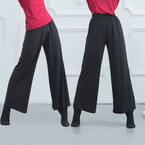 Autumn Art Dance Wide Leg Pants for Adult Women, Classical Loose Yoga Training Clothing, Modern Dance Pants, Straight Leg Pants