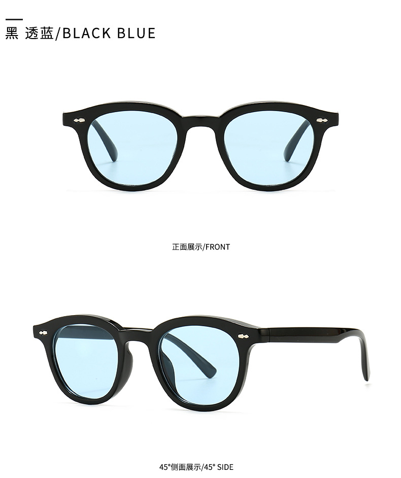 51g Weight UV400 Protection Lens Material Unisex Gender Retro Style Transparent, Yellow, Black Color Retro UV400 Protection Women's Sunglasses 8
