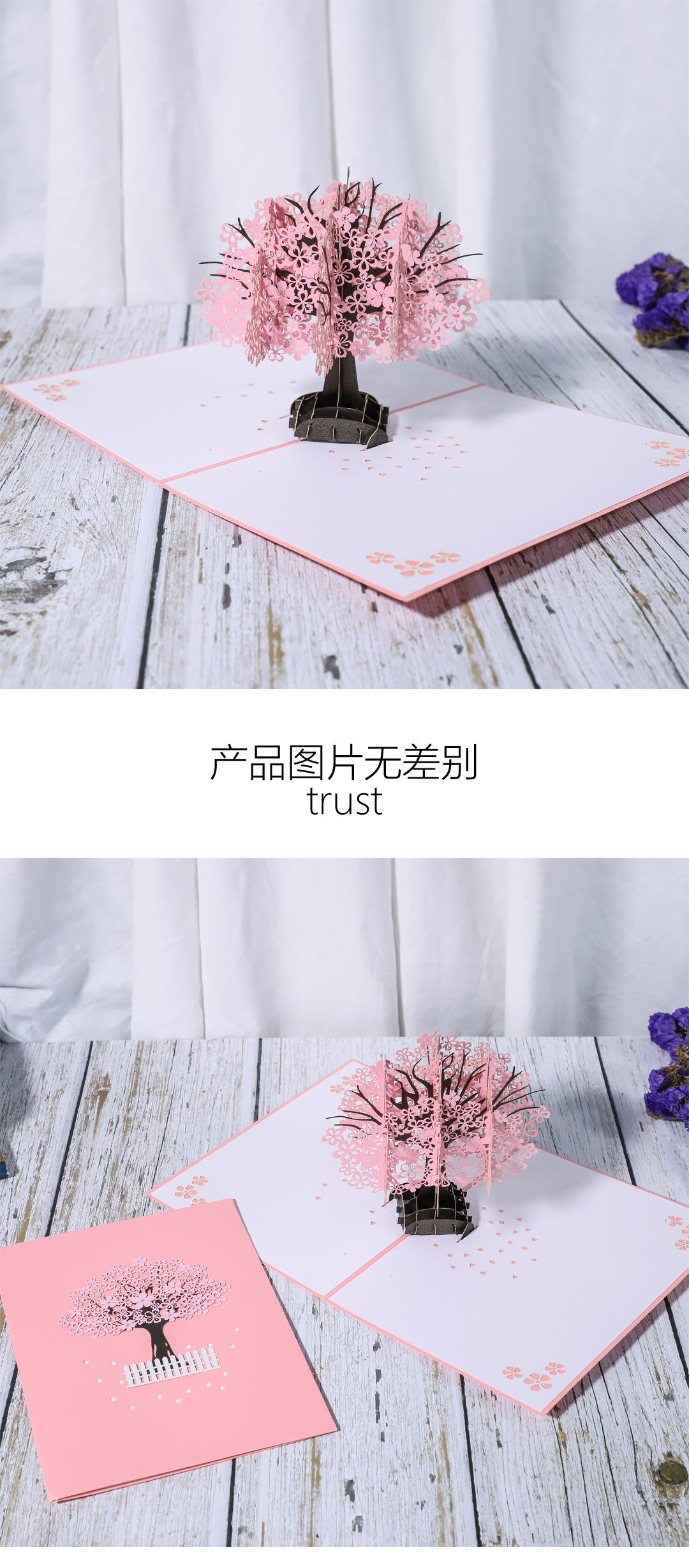 樱花-春天花卉主题海报/贺卡/信纸设计psd素材 – 设计小咖