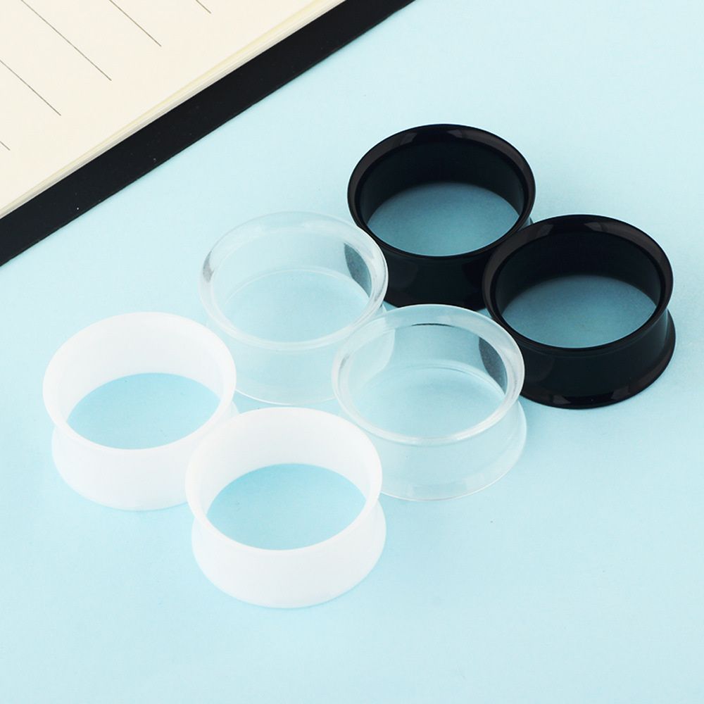 Cross-Border Hot Selling Acrylic Double Horn Ear Expander Plug - Auricle Body Piercing Jewelry for Amazon Wish detail image 10